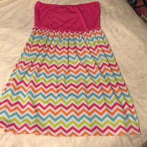 Strapless summer dress